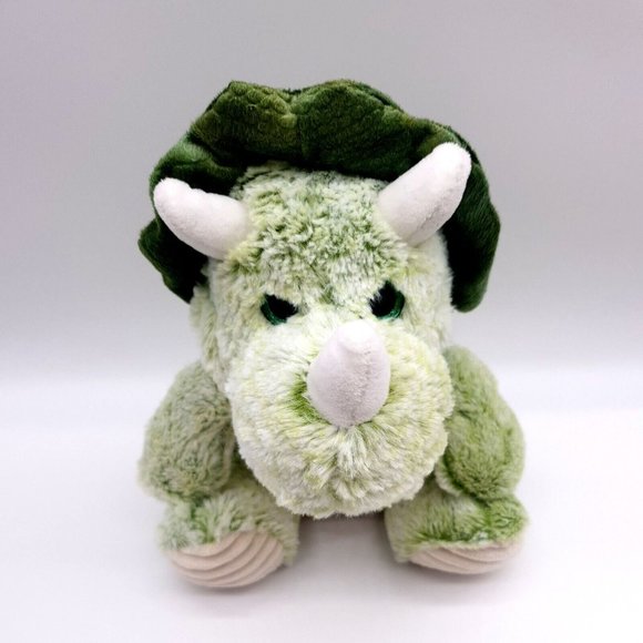 Best Made Toys Triceritops Plush Dinosaur 11" Clean Sanitized Green Eyes Collect - Picture 3 of 9